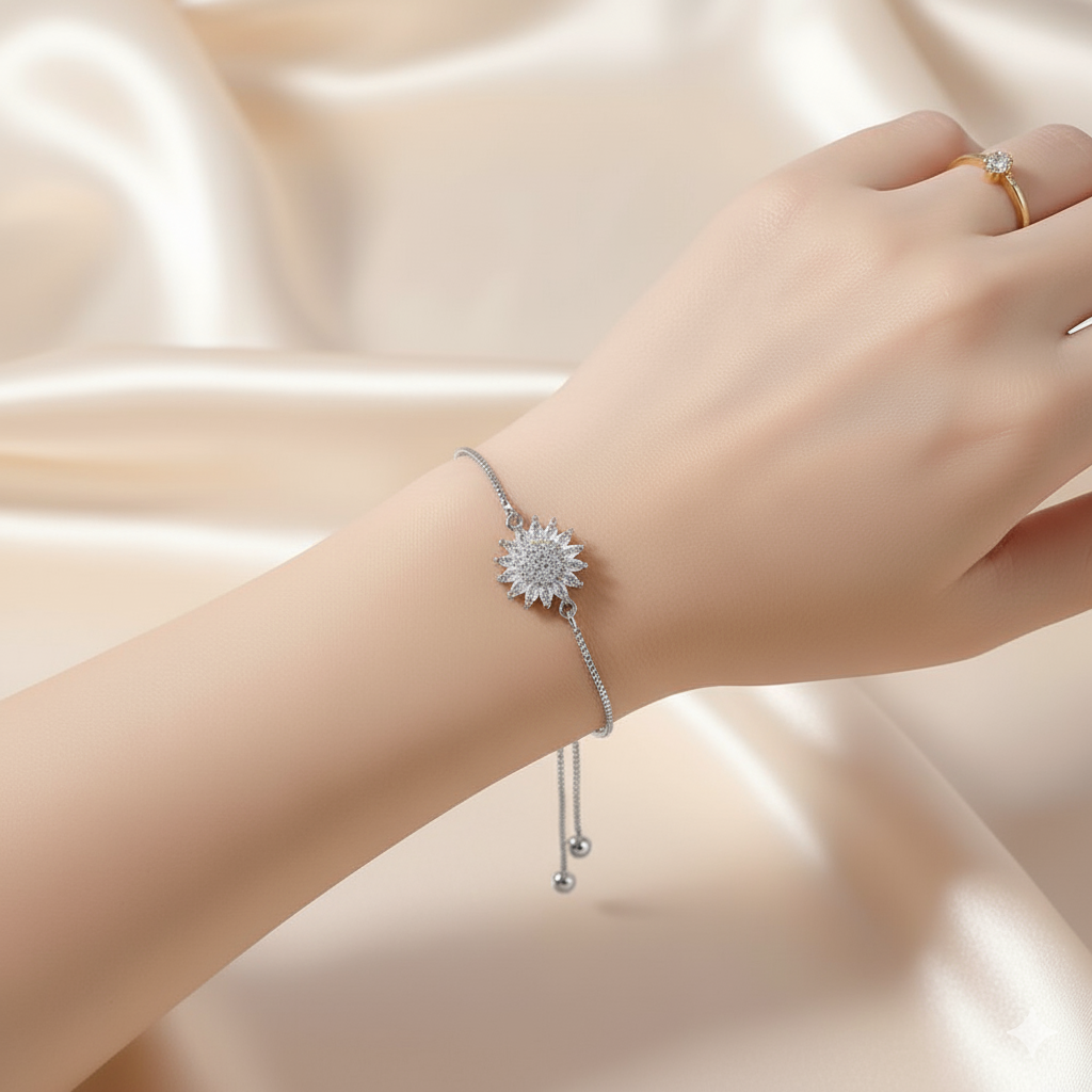 Beruhigendes Sonnenblumen-Armband