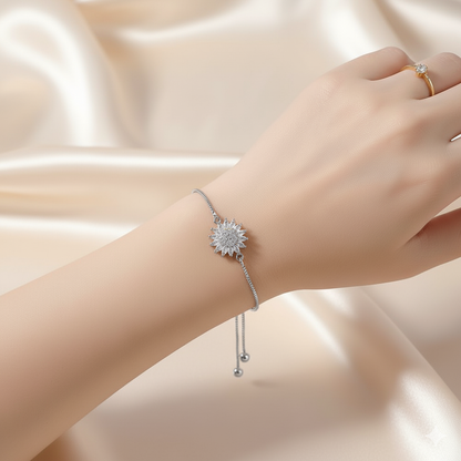 Beruhigendes Sonnenblumen-Armband