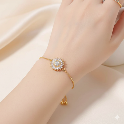 Beruhigendes Sonnenblumen-Armband