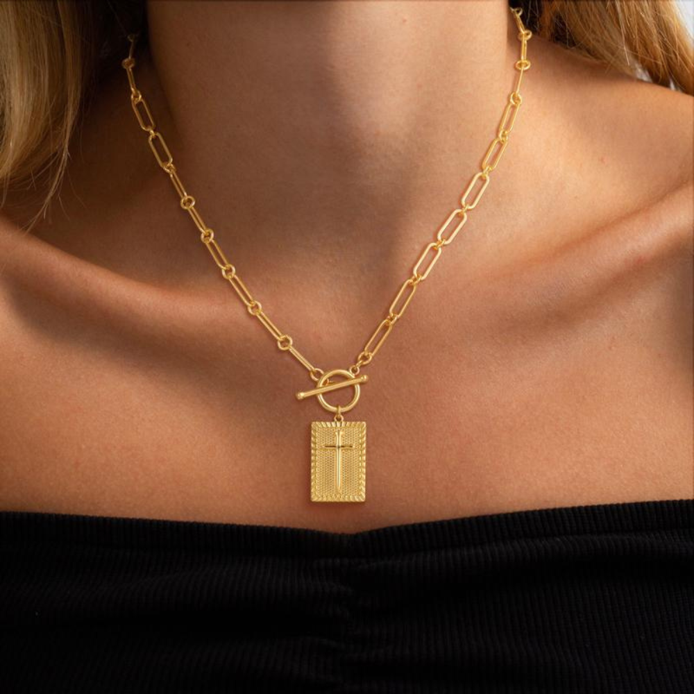 Kreuz-Choker-Halskette