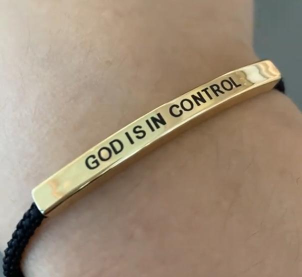 Gott hat die Kontrolle Armband