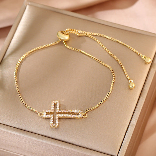 Ausgehöhltes Kreuz-Armband