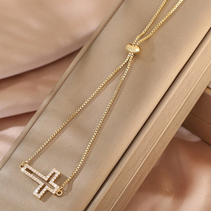 Ausgehöhltes Kreuz-Armband