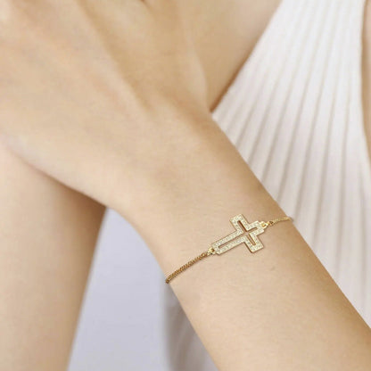 Ausgehöhltes Kreuz-Armband