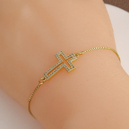Ausgehöhltes Kreuz-Armband