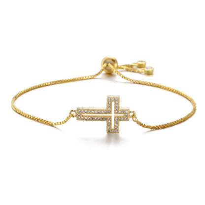 Ausgehöhltes Kreuz-Armband