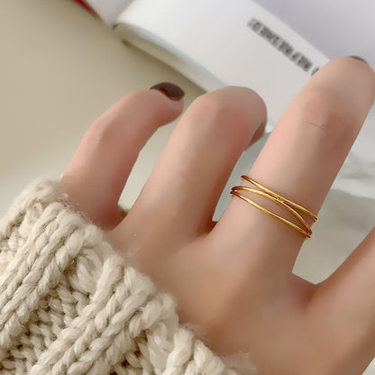 Ineinandergreifender Fidget-Ring für Damen