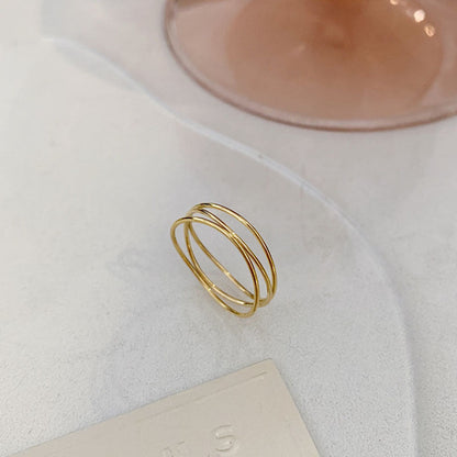 Ineinandergreifender Fidget-Ring für Damen