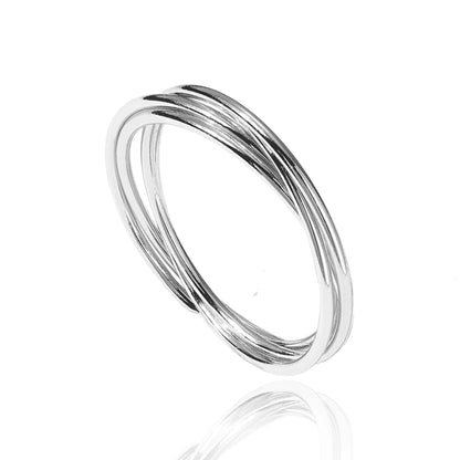 Ineinandergreifender Fidget-Ring für Damen
