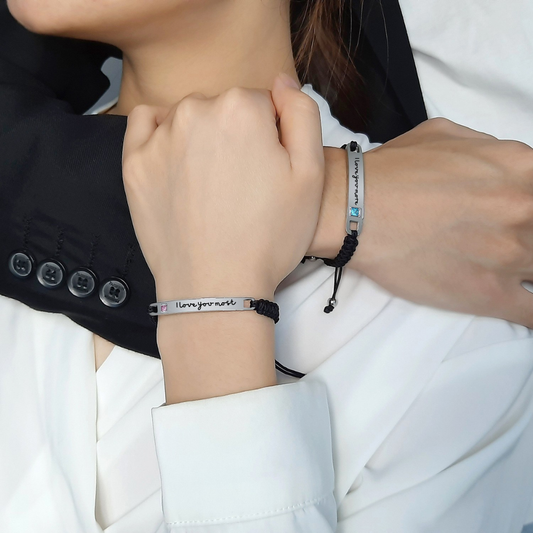 Magnetisches Herz-Paar-Armband