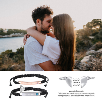 Magnetisches Herz-Paar-Armband