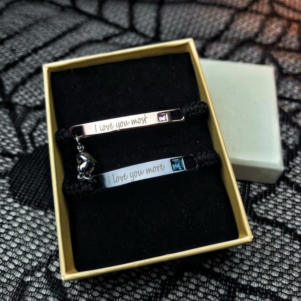 Magnetisches Herz-Paar-Armband