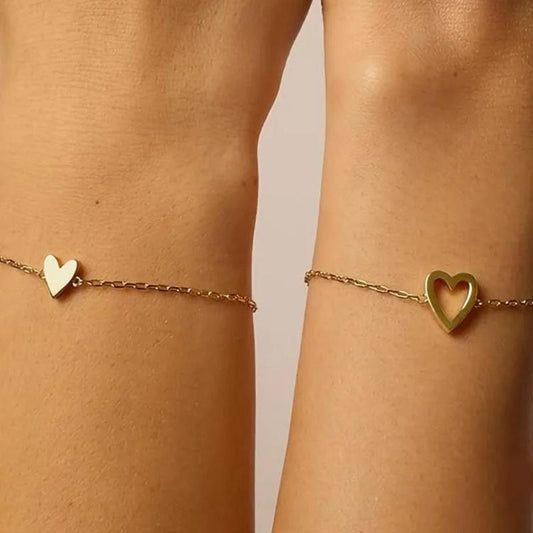 Passendes Herz-Armband