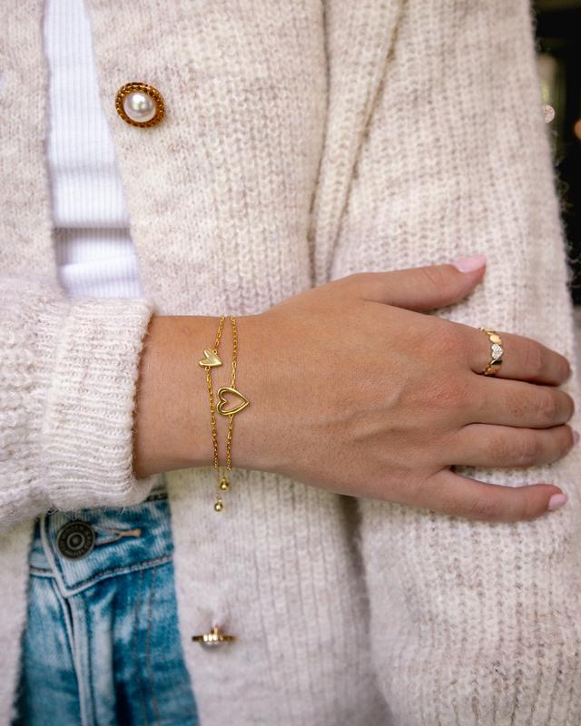 Passendes Herz-Armband