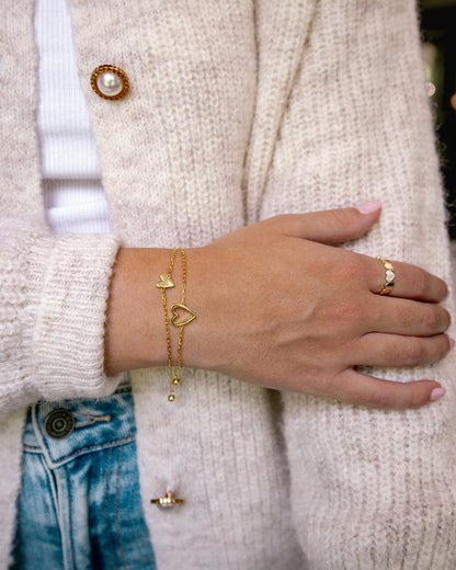 Passendes Herz-Armband